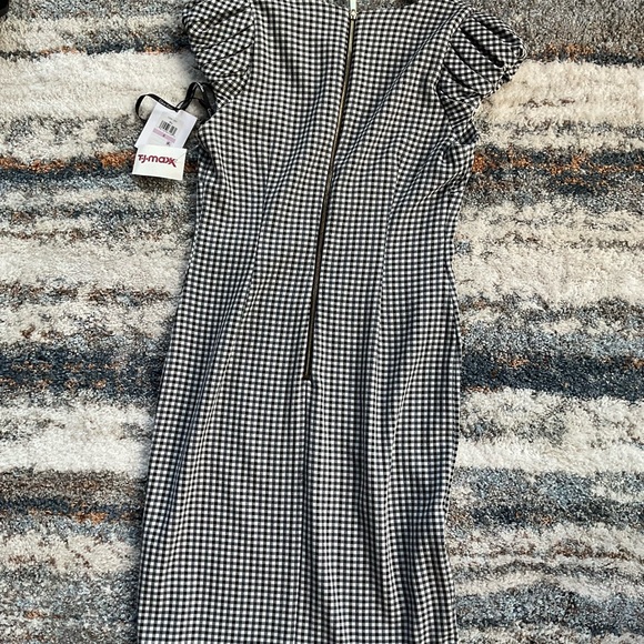 NWT Calvin Klein gingham semi fitted dress - Picture 2 of 4